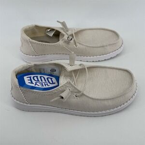 HEYDUDE Women's Wendy Star Ivory‎ Slip-On Shoes Size 7